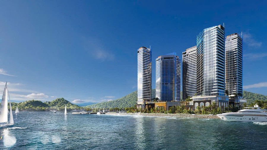 Tổ hợp nghỉ dưỡng 5 sao Crystal Holidays Harbour Vân Đồn là điểm nhấn về hạ tầng lưu trú du lịch tại Đặc khu Vân Đồn (Ảnh: Everland Group)