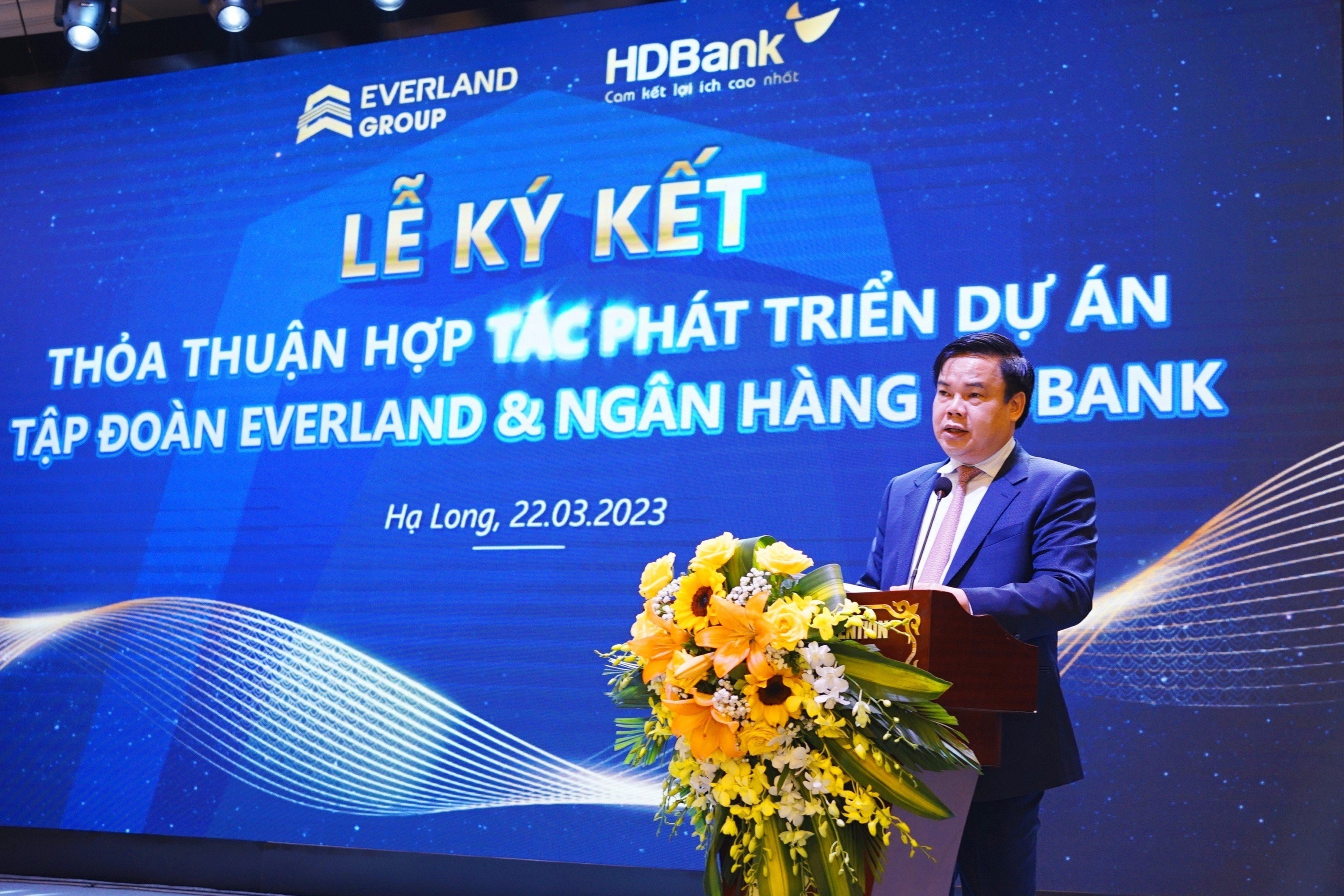 Ông Lê Đình Vinh - Chủ tịch Tập đoàn Everland phát biểu